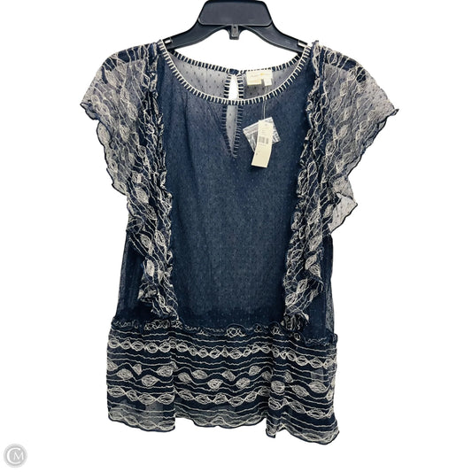 Top Short Sleeve By Meadow Rue In Navy, Size: S