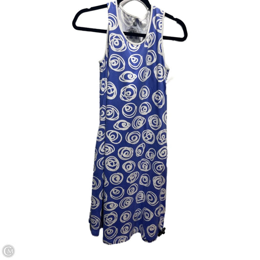 Dress Casual Short By ANA CLARE  In Blue & White, Size: S