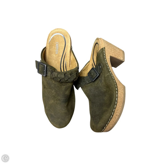 Shoes Heels Block By Aetrex In Green, Size: 7