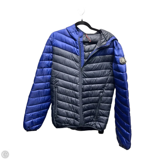 Jacket Designer By Roberto Cavalli In Blue, Size: M