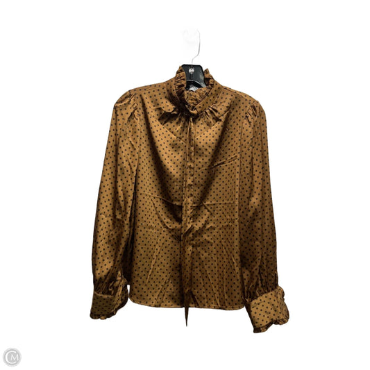Top Long Sleeve By Rachel Zoe In Brown, Size: S