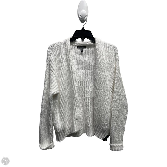 Sweater Cardigan By Eileen Fisher In White, Size: Xs