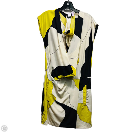 Dress Designer By Diane Von Furstenberg In Black & Yellow, Size: Xs