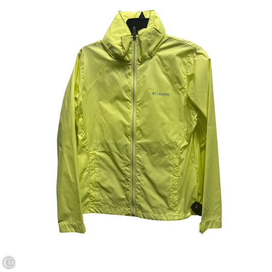 Jacket Windbreaker By Columbia In Yellow, Size: M
