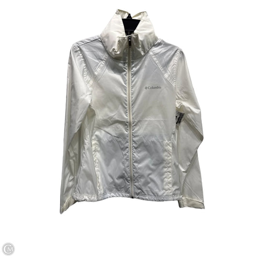 Jacket Windbreaker By Columbia In White, Size: M