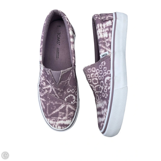 Shoes Flats By Toms In Purple, Size: 6