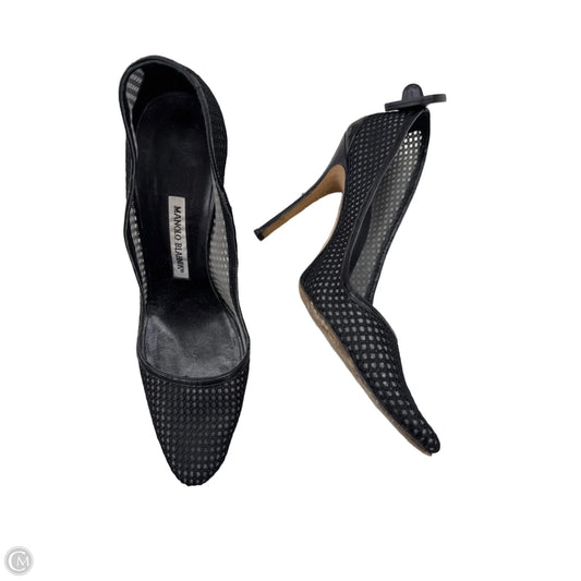 Shoes Heels Stiletto By Manolo Blahnik In Black, Size: 11