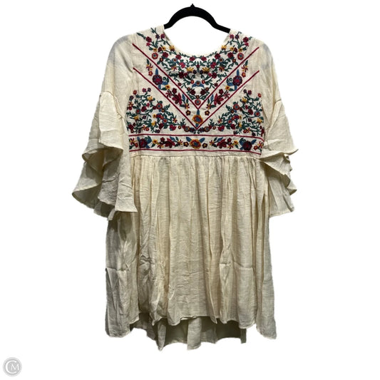 Dress Casual Short By Umgee In Cream, Size: S