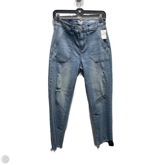 Jeans Straight By Nicole Miller In Blue Denim, Size: 8