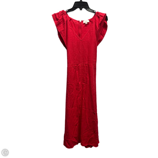 Dress Casual Maxi By Loft In Red, Size: M
