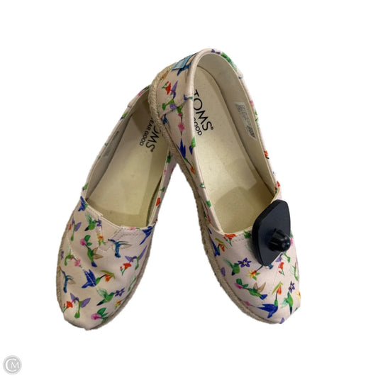 Shoes Flats By Toms In Pink & Purple, Size: 6.5