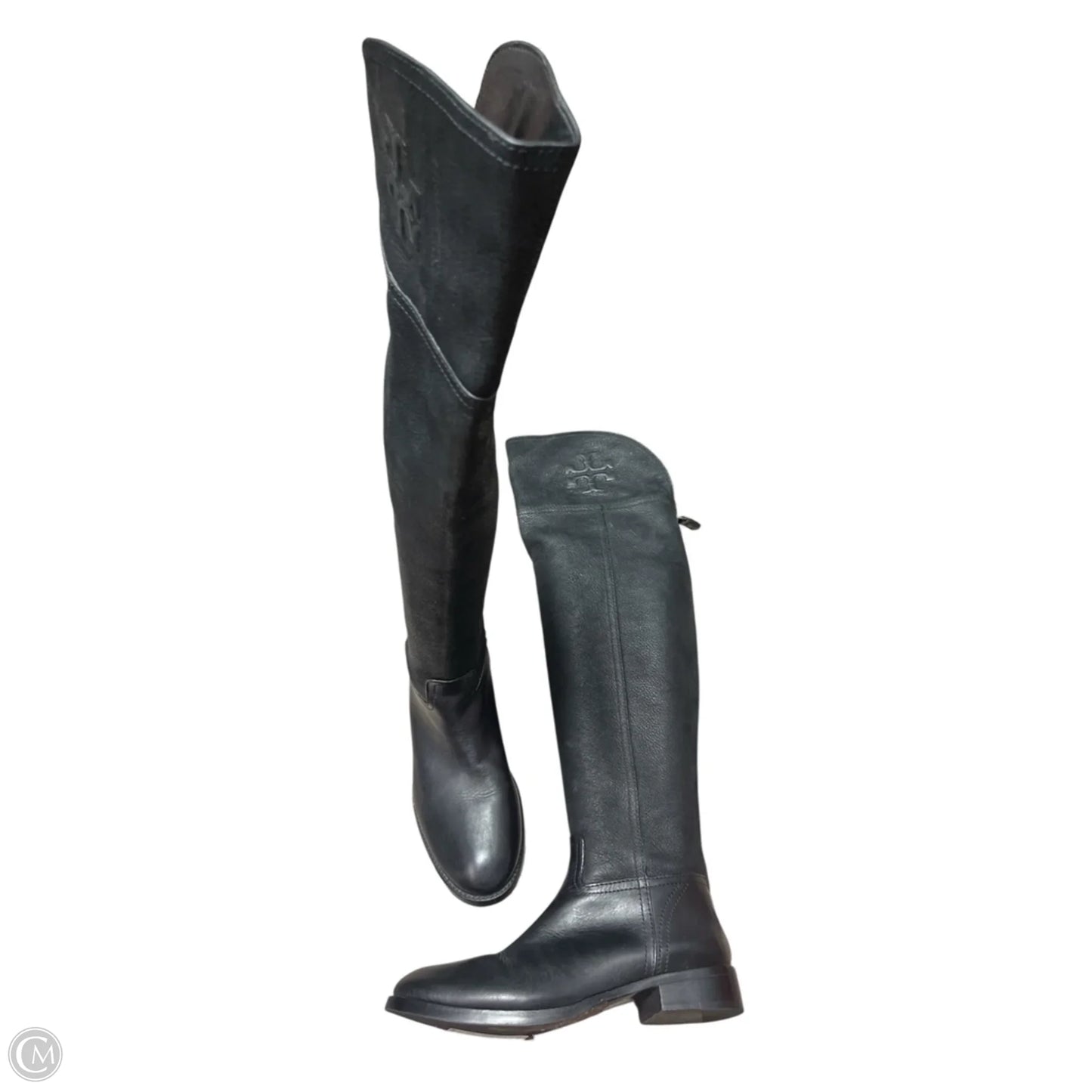 Boots Designer By Tory Burch In Black, Size: 7