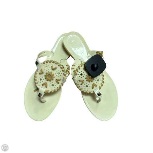 Sandals Flats By Jack Rogers In Tan, Size: 5