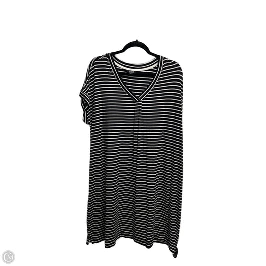 Dress Casual Short By Ana In Black & White, Size: Xxl