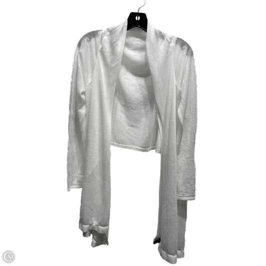 Sweater Cardigan By Clothes Mentor In White, Size: Osfm