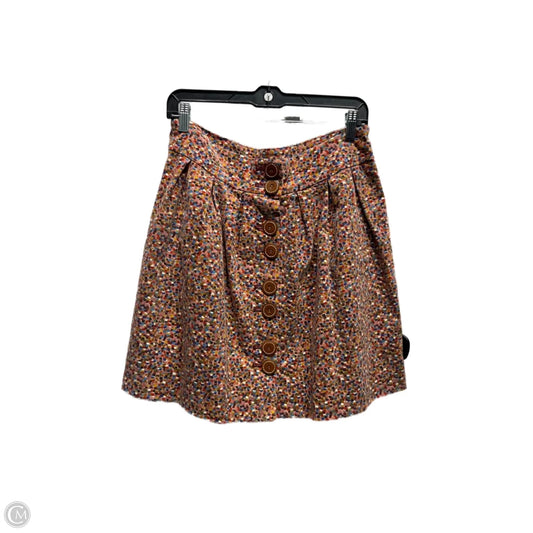 Skirt Mini & Short By Elevenses In Brown & Pink, Size: 4
