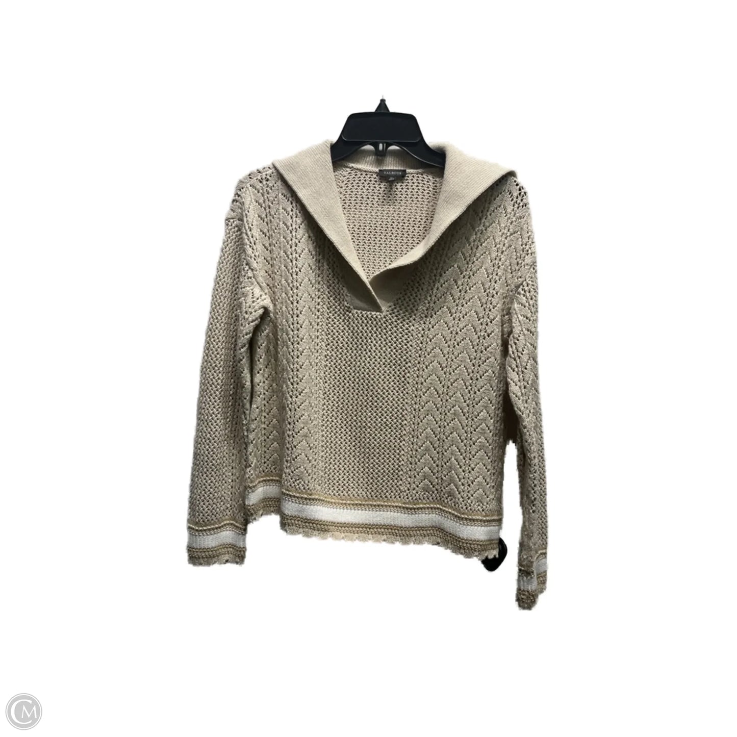 Sweater By Talbots In Tan, Size: Xs