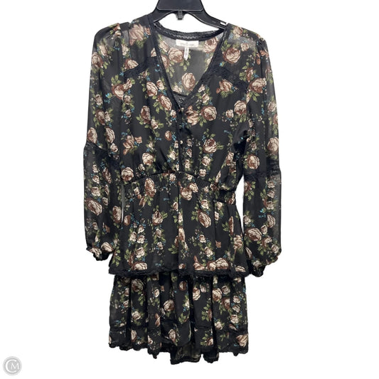 Dress Party Short By EMMIE ROSE In Black & Green, Size: M