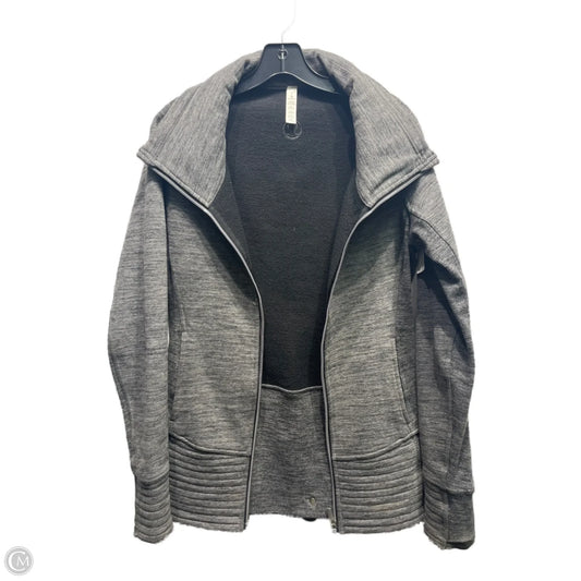 Athletic Jacket By Lululemon In Grey, Size: 6