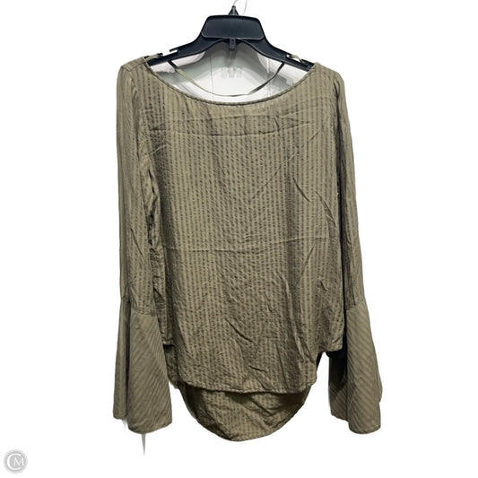 Top Long Sleeve By Cloth & Stone In Green, Size: M
