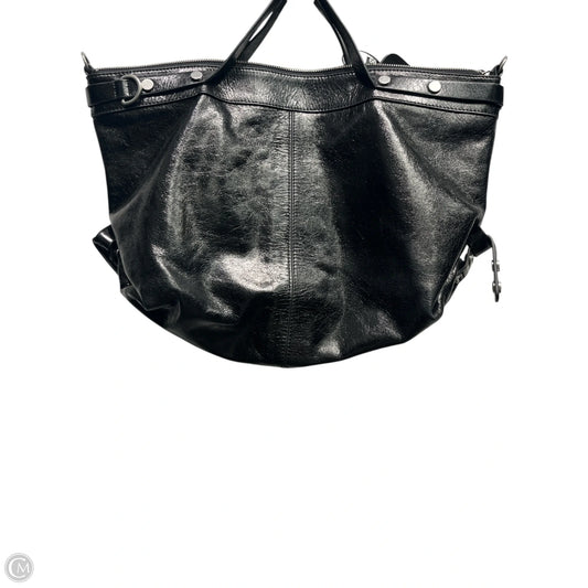 Handbag Leather By Treasure And Bond, Size: Medium