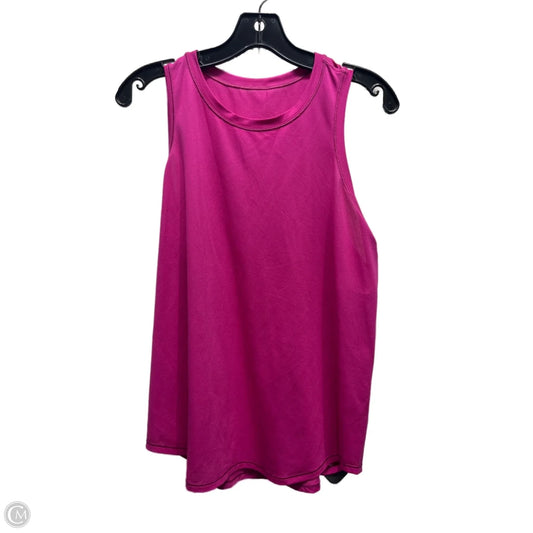 Athletic Tank Top By Lululemon In Pink, Size: L