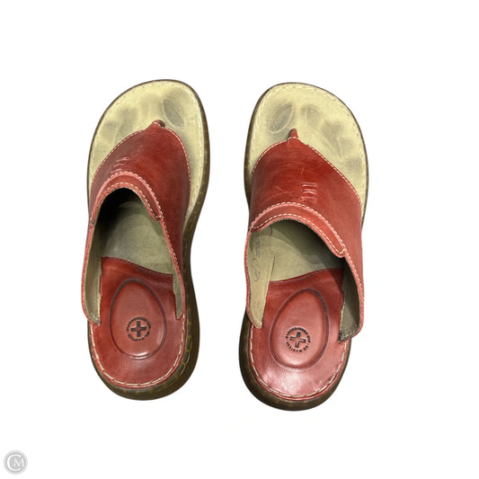 Sandals Flats By Dr Martens In Red, Size: 7