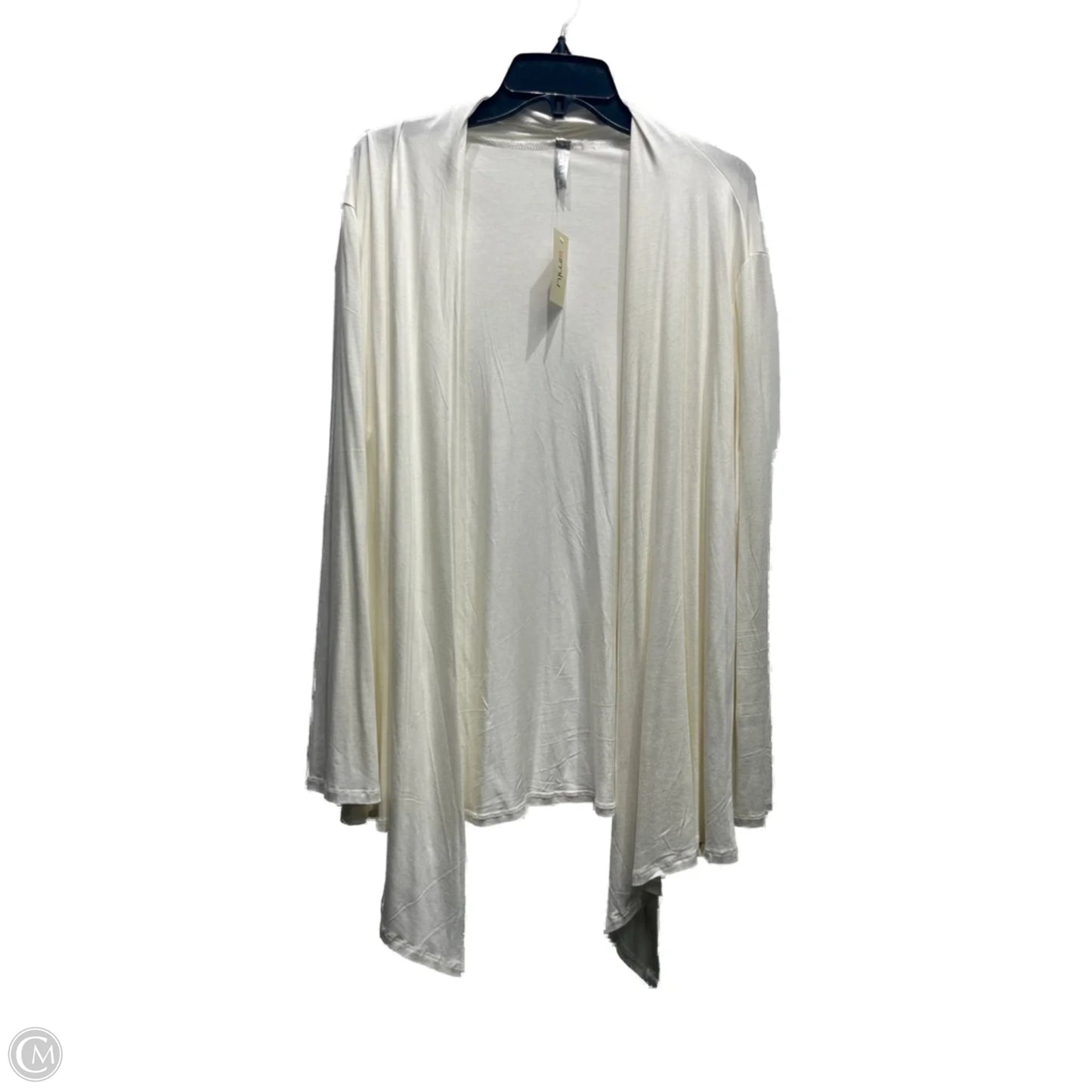 Cardigan By simlu In Cream, Size: 3x