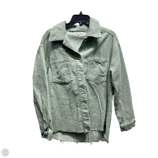 Jacket Shirt By Pacsun In Green, Size: Xs