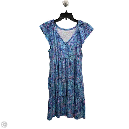 Dress Designer By Lilly Pulitzer In Blue & Purple, Size: S