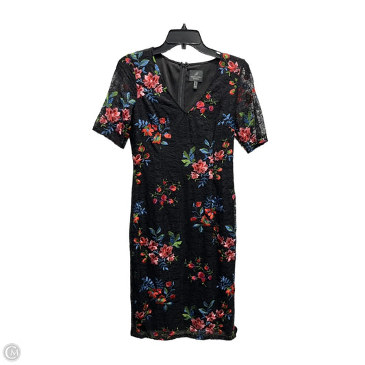 Dress Party Short By Adrianna Papell In Black & Red, Size: Xs