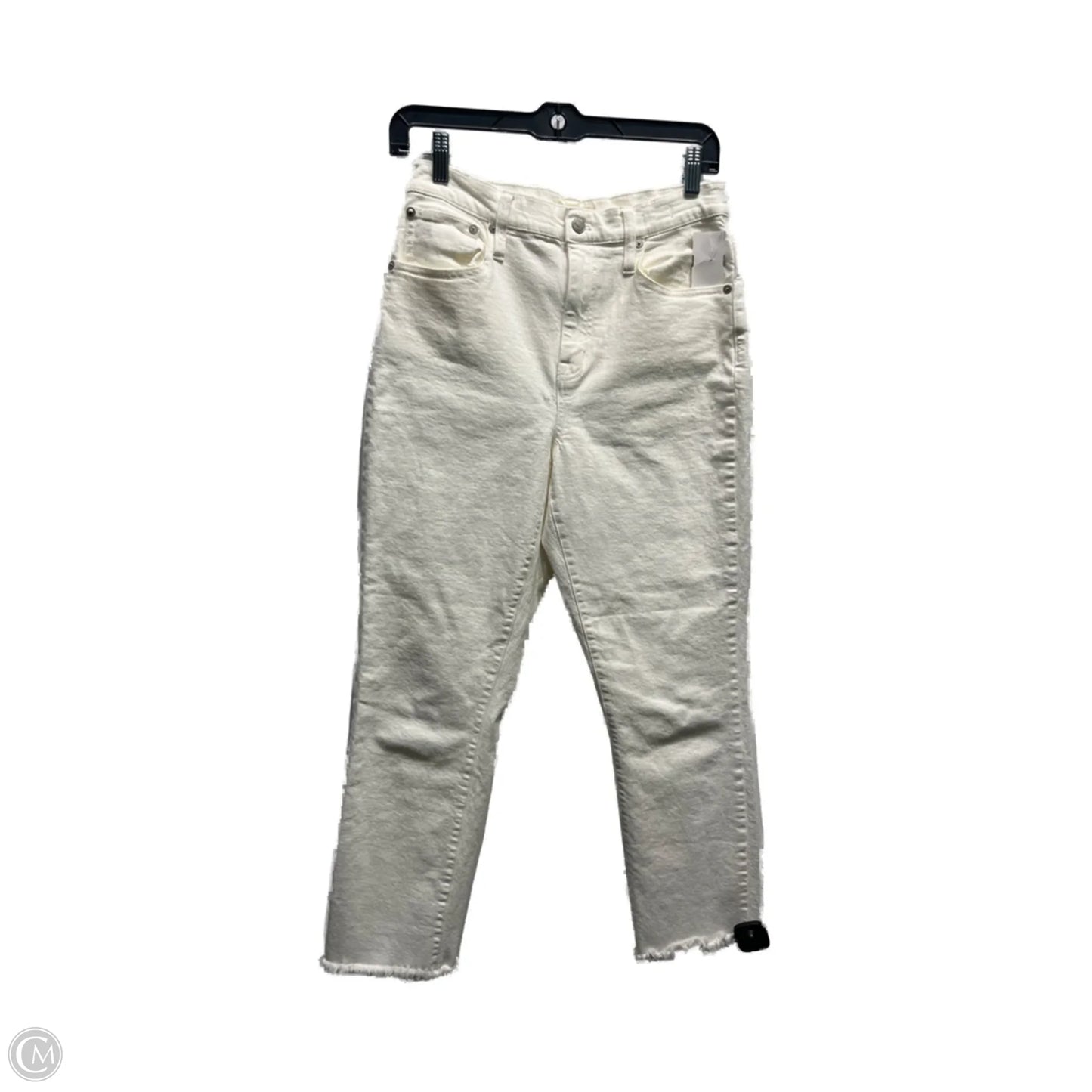 Jeans Straight By Madewell In White Denim, Size: 2