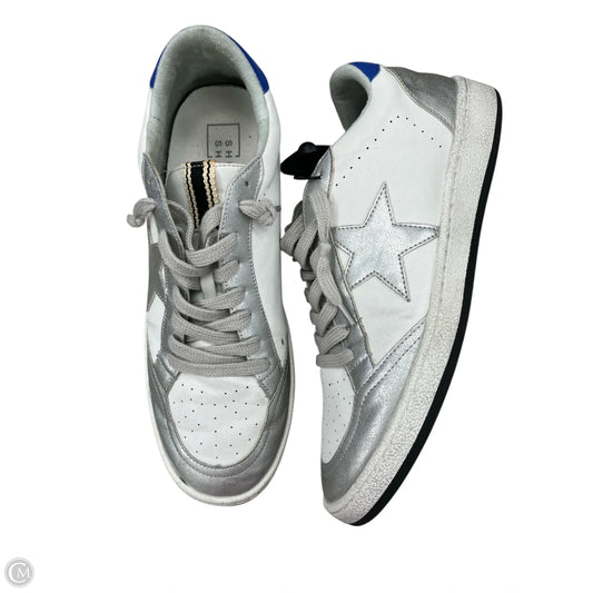 Shoes Sneakers By Shu Shop In Silver & White, Size: 11