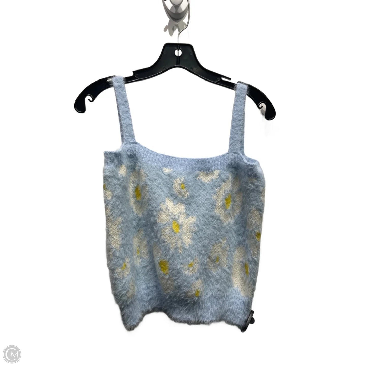 Top Sleeveless By WILLOW AND WINF In Blue & Yellow, Size: M