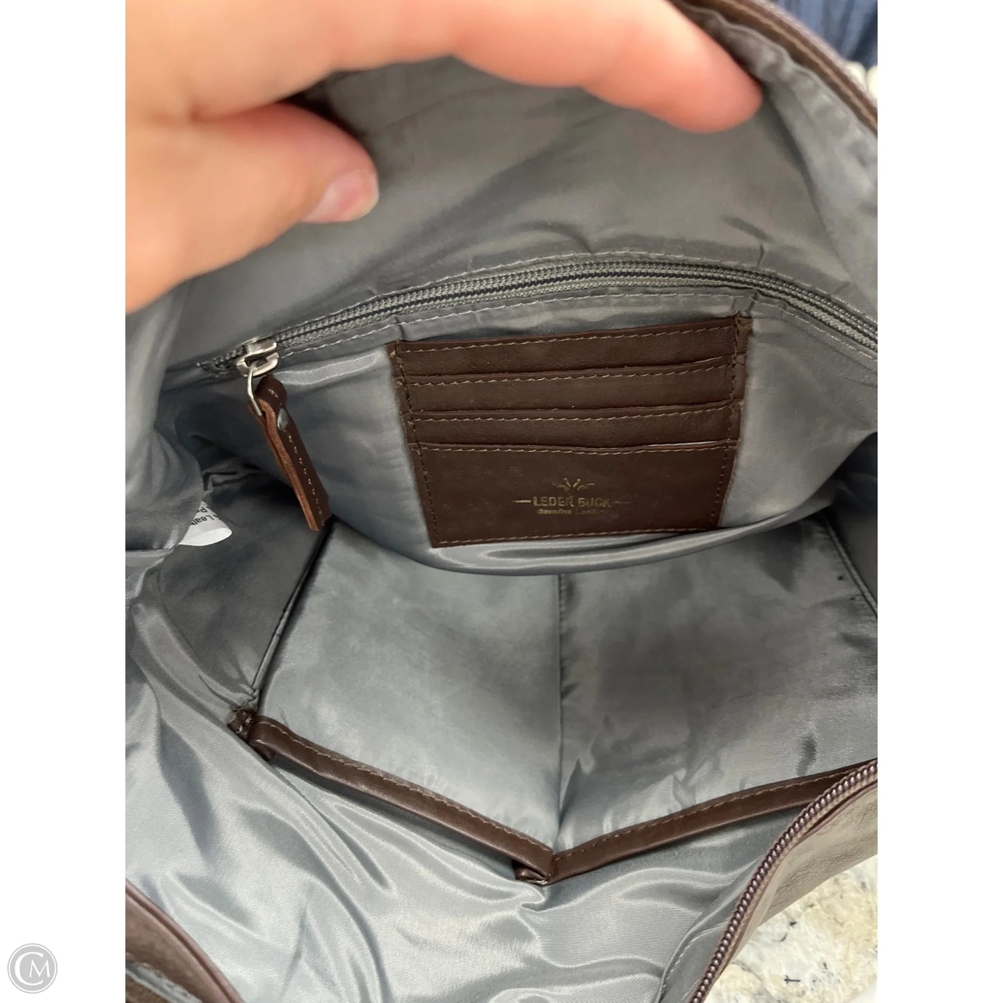 Crossbody Leather By  leder buck Size: Medium