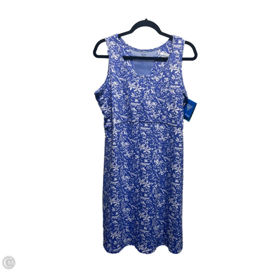 Dress Casual Short By Columbia In Blue & White, Size: Xl