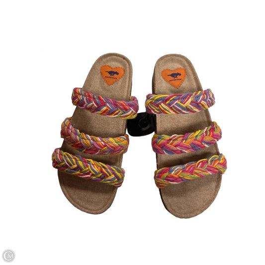 Sandals Flats By Rocket Dogs In Orange & Purple, Size: 8