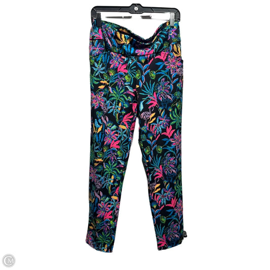 Pants Designer By Lilly Pulitzer In Black & Blue, Size: 10