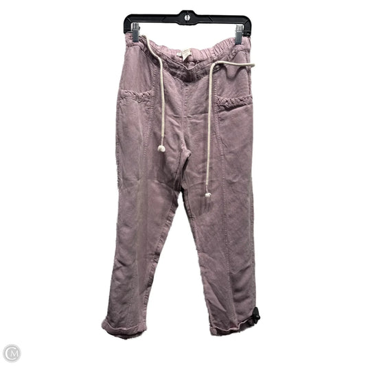 Pants Linen By C And C In Purple, Size: M