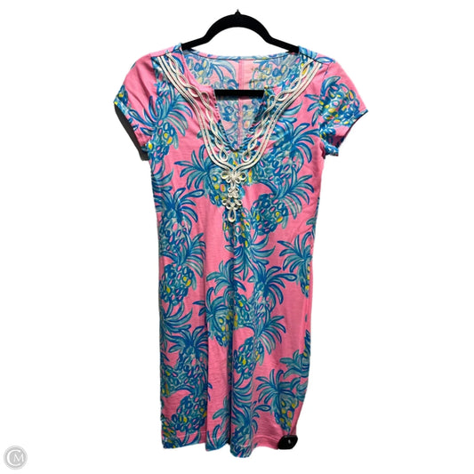Dress Designer By Lilly Pulitzer In Blue & Pink, Size: Xs