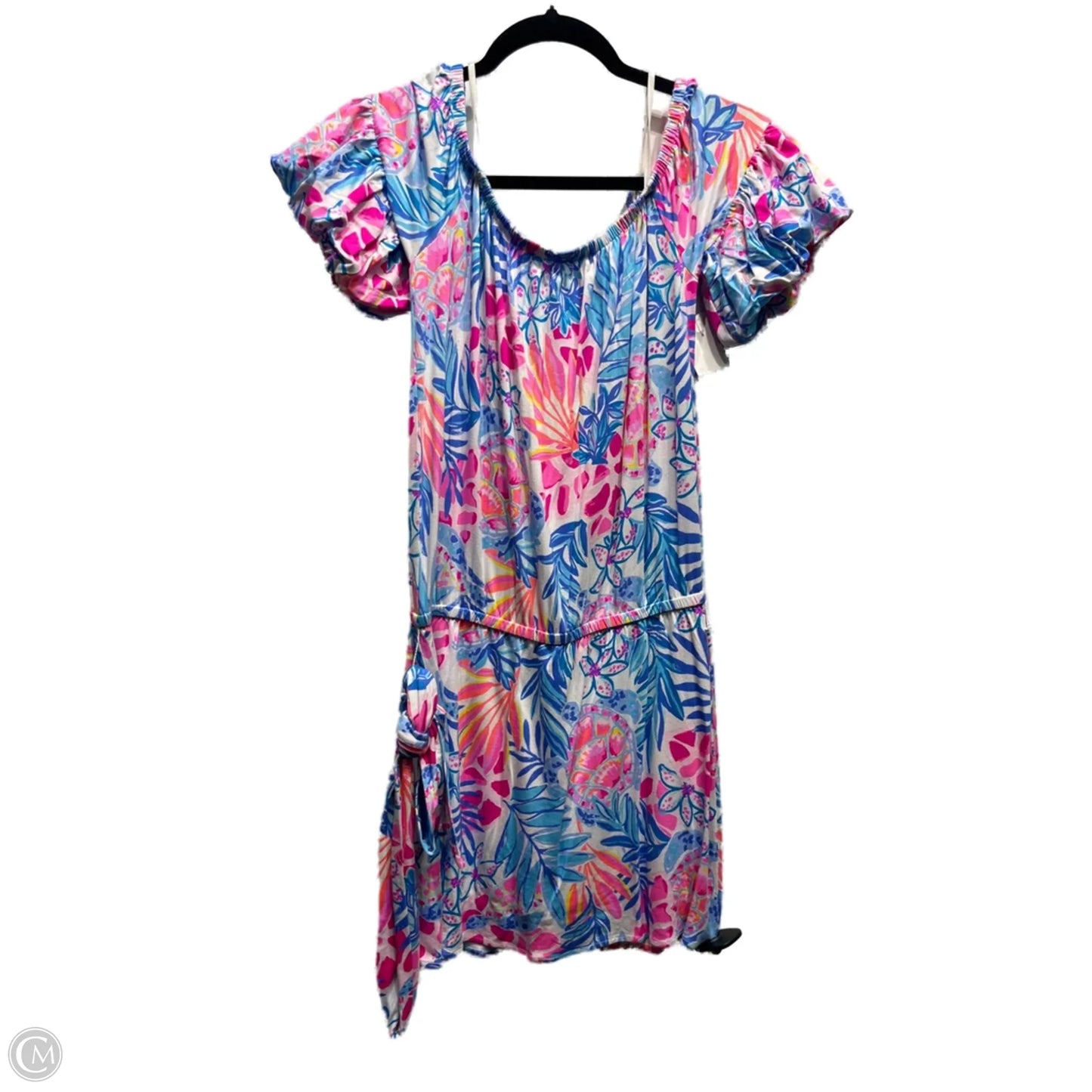 Romper Designer By Lilly Pulitzer In Blue & Pink, Size: S