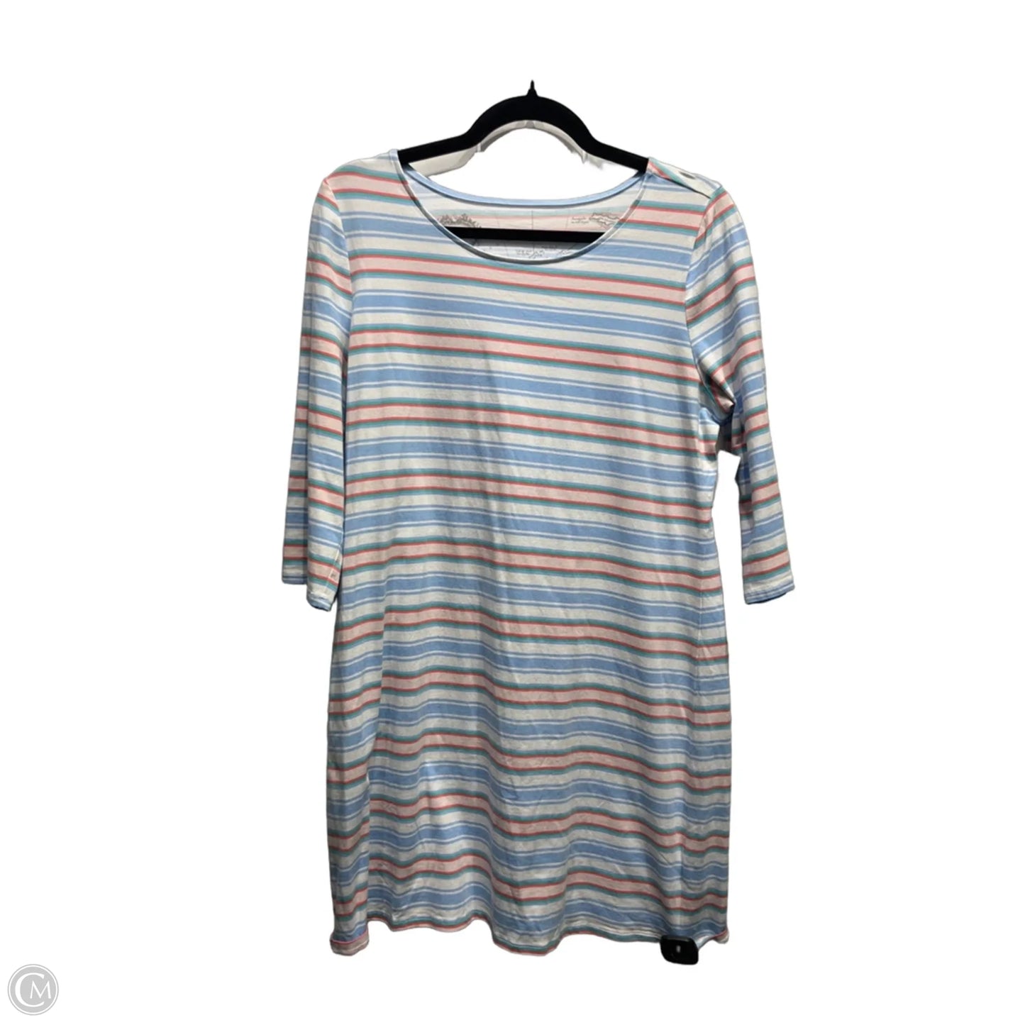 Dress Casual Short By HIHO In Blue & Pink, Size: M