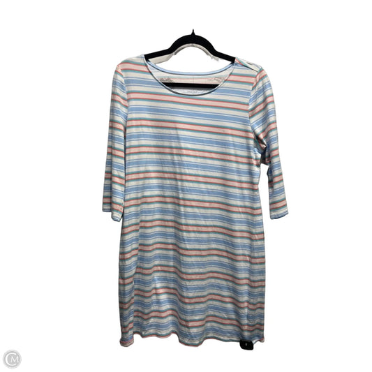 Dress Casual Short By HIHO In Blue & Pink, Size: M