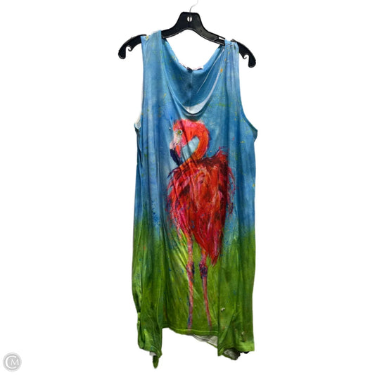 Dress Casual Short By Leoma Lovegrove In Blue, Size: Xxl