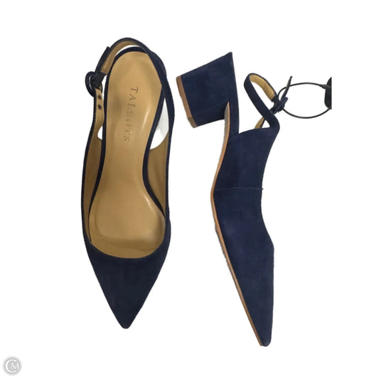 Shoes Heels Kitten By Talbots In Navy, Size: 8