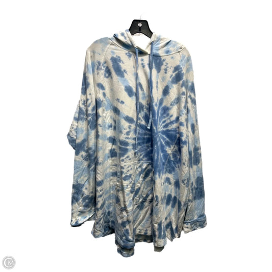 Sweatshirt Hoodie By Torrid In Blue & White, Size: 4x