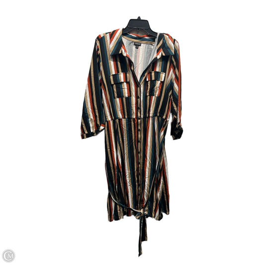 Dress Casual Short By Torrid In Green & Orange, Size: 3x