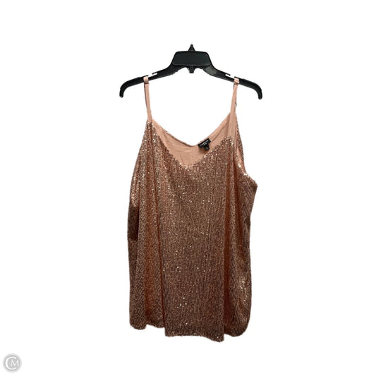 Top Sleeveless By Torrid In Peach, Size: 3x