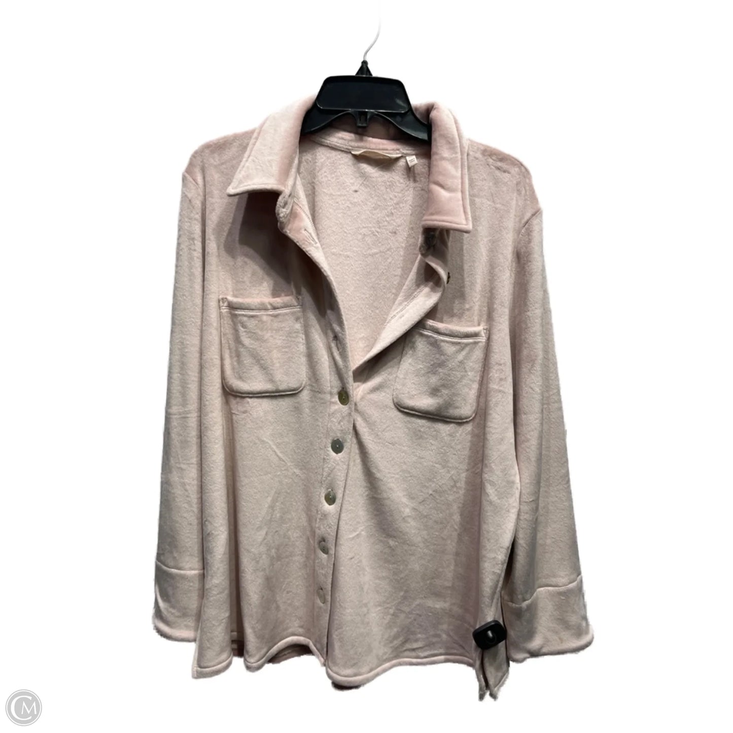 Top Long Sleeve By Soft Surroundings In Pink, Size: Xlp