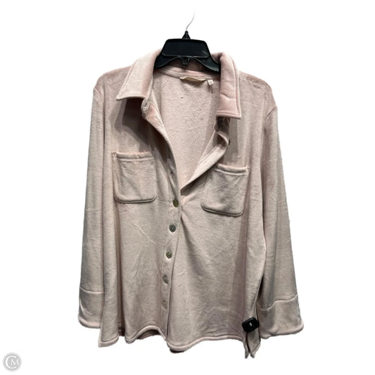 Top Long Sleeve By Soft Surroundings In Pink, Size: Xlp